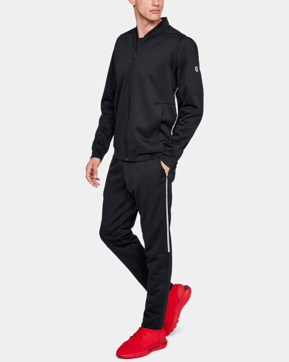 Men's UA RUSH™ Track Suit Jacket, Black, pdpMainDesktop image number 2